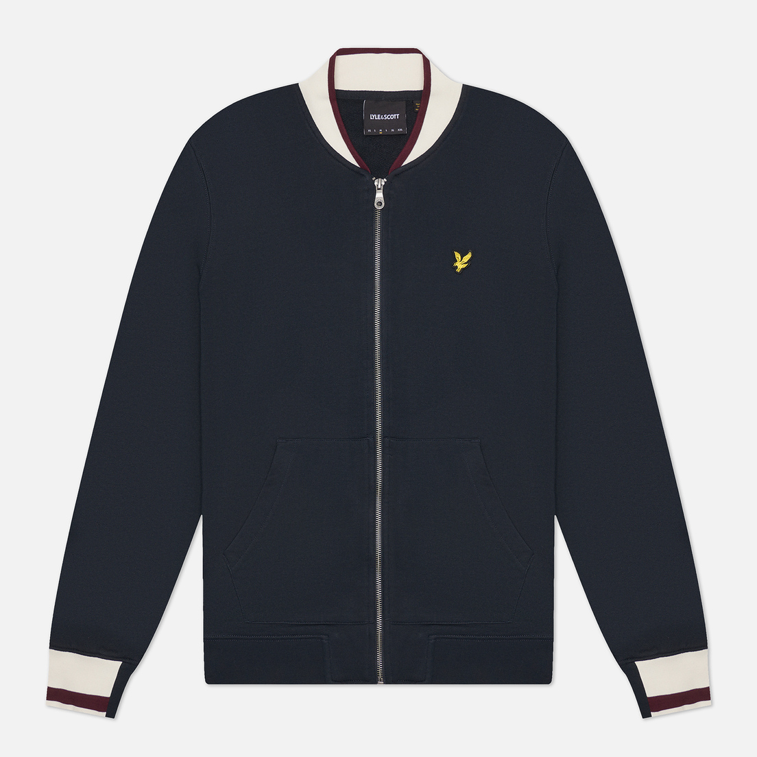 Lyle & Scott Мужская куртка бомбер Half Tipped Jersey