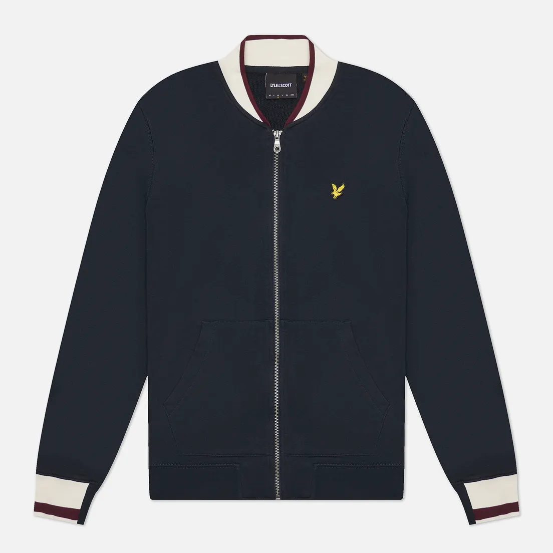 Lyle & Scott Мужская куртка бомбер Half Tipped Jersey