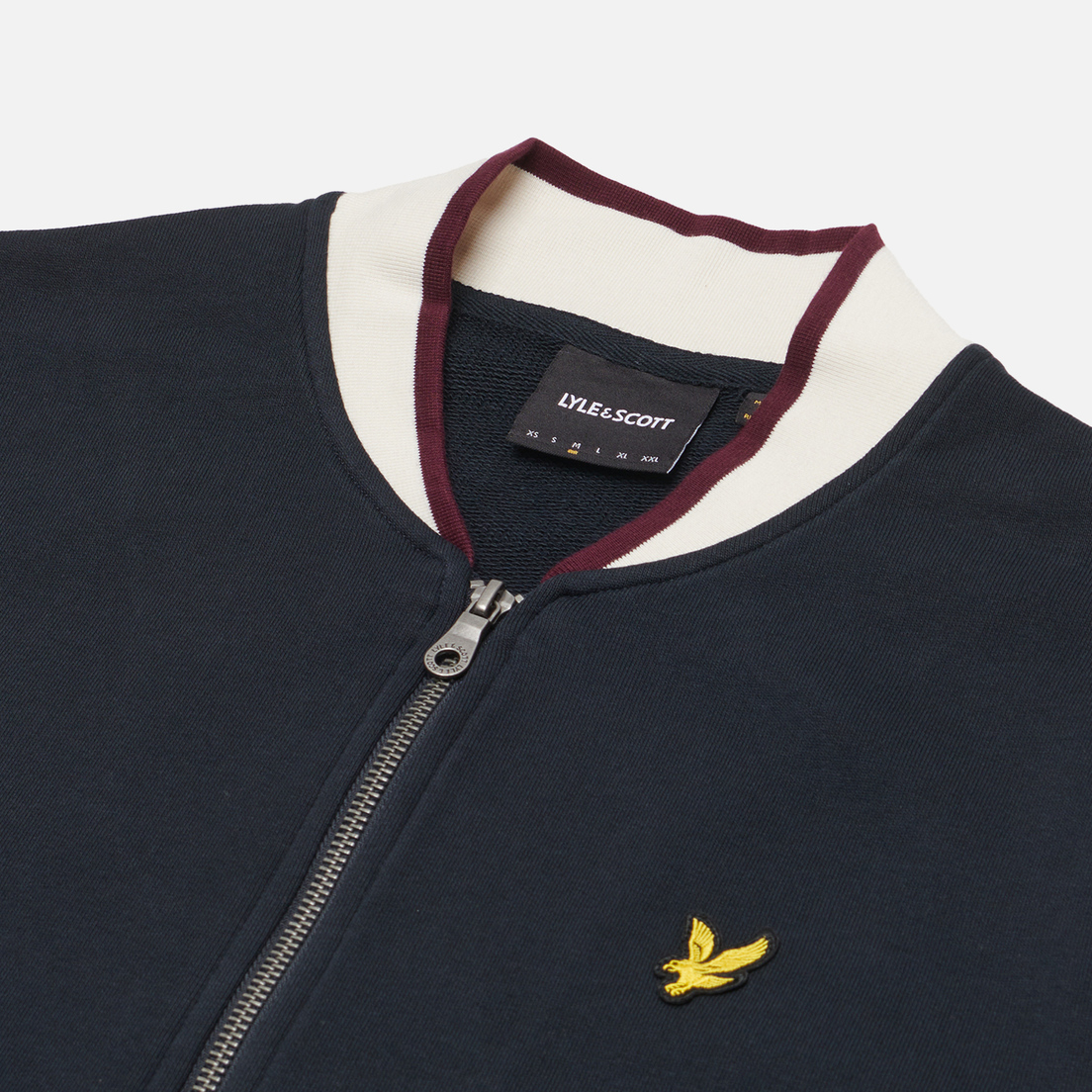 Lyle & Scott Мужская куртка бомбер Half Tipped Jersey