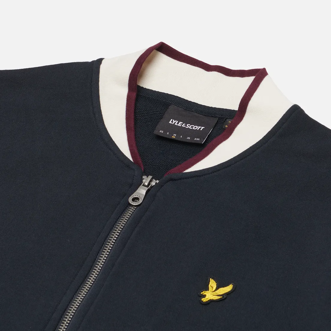 Lyle & Scott Мужская куртка бомбер Half Tipped Jersey