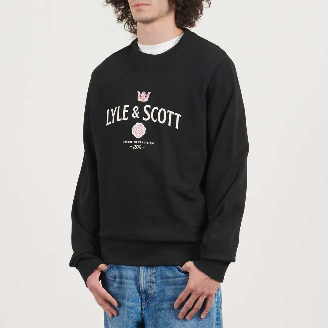 Lyle & Scott Мужская толстовка Cheers Graphic Crew Neck