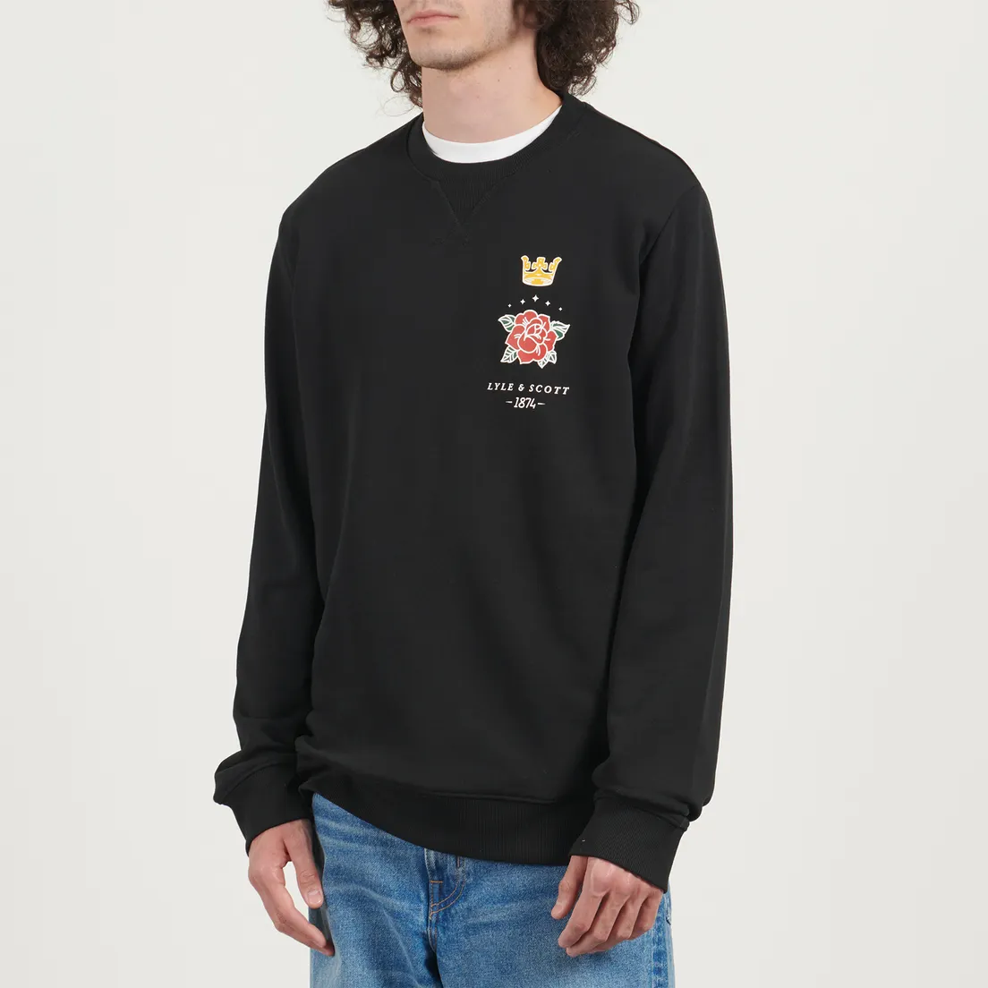 Lyle & Scott Мужская толстовка Pub Graphic Crew Neck