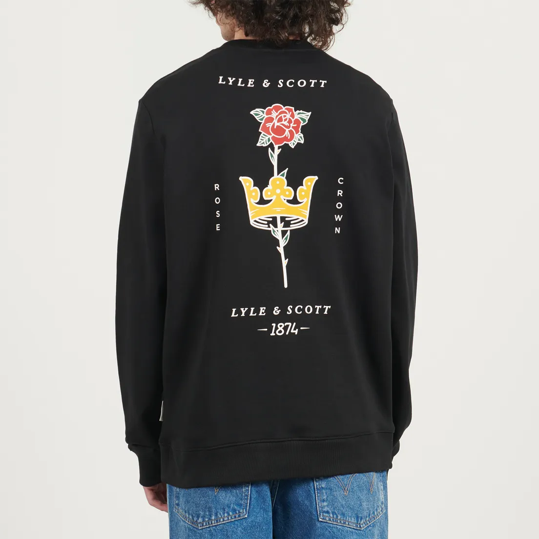 Lyle & Scott Мужская толстовка Pub Graphic Crew Neck