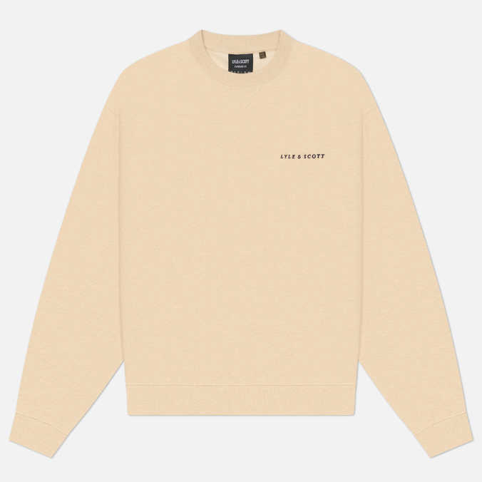 Мужская толстовка Lyle & Scott Script Heavyweight Loopback Crew Neck