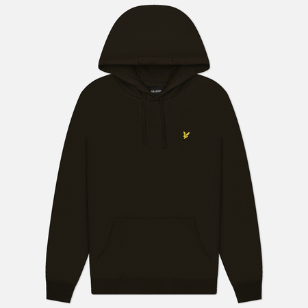 Мужская толстовка Lyle & Scott Hoodie Regular Fit, цвет оливковый, размер L