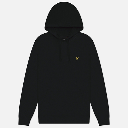 Мужская толстовка Lyle & Scott Hoodie Regular Fit, цвет чёрный, размер M