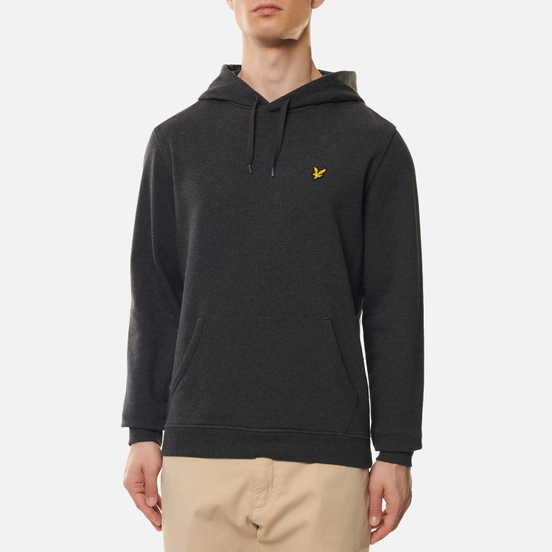 Мужская толстовка Lyle & Scott Hoodie Charcoal Marl