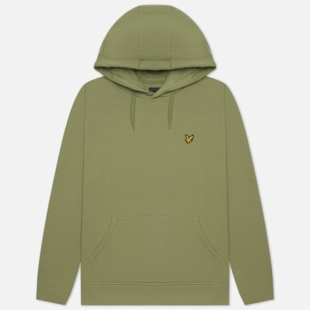 Мужская толстовка Lyle & Scott Hoodie, цвет оливковый, размер S