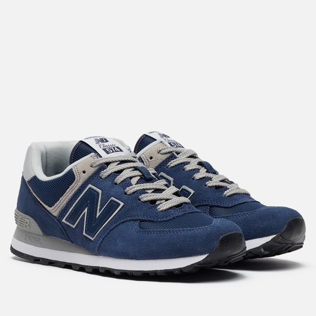 фото Мужские кроссовки new balance ml574evn, цвет синий, размер 40.5 eu