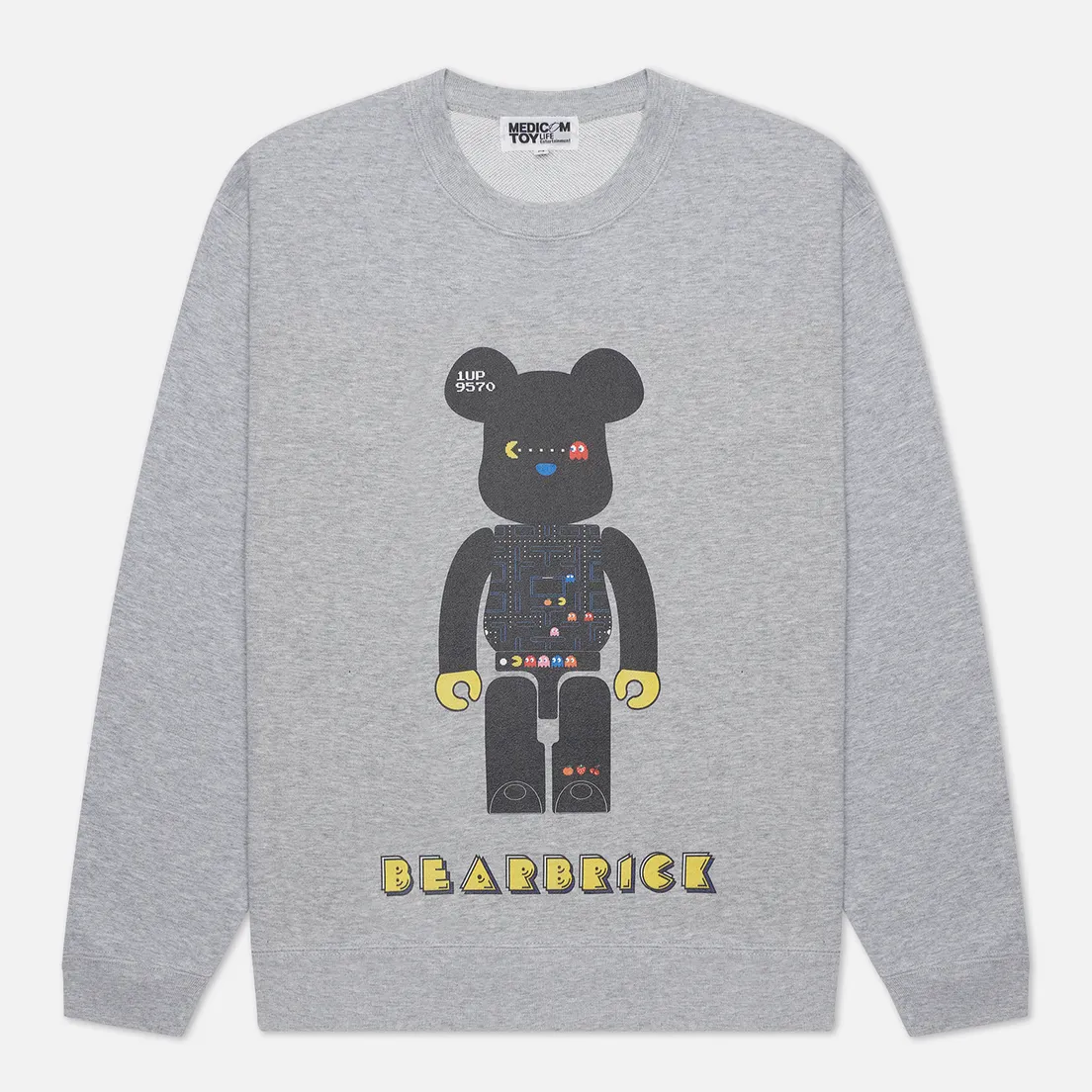 Medicom Toy Мужская толстовка Pac-Man Be@rbrick Crew Neck