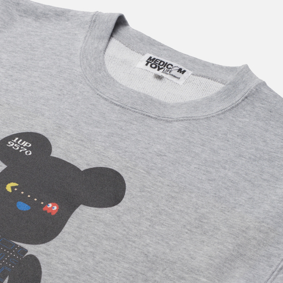 Мужская толстовка Medicom Toy Pac-Man Be@rbrick Crew Neck Grey