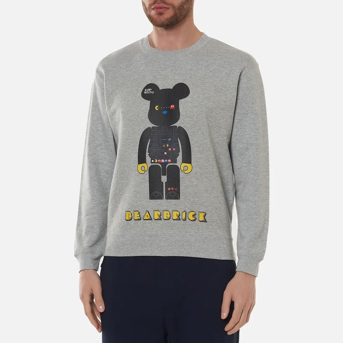 Medicom Toy Мужская толстовка Pac-Man Be@rbrick Crew Neck