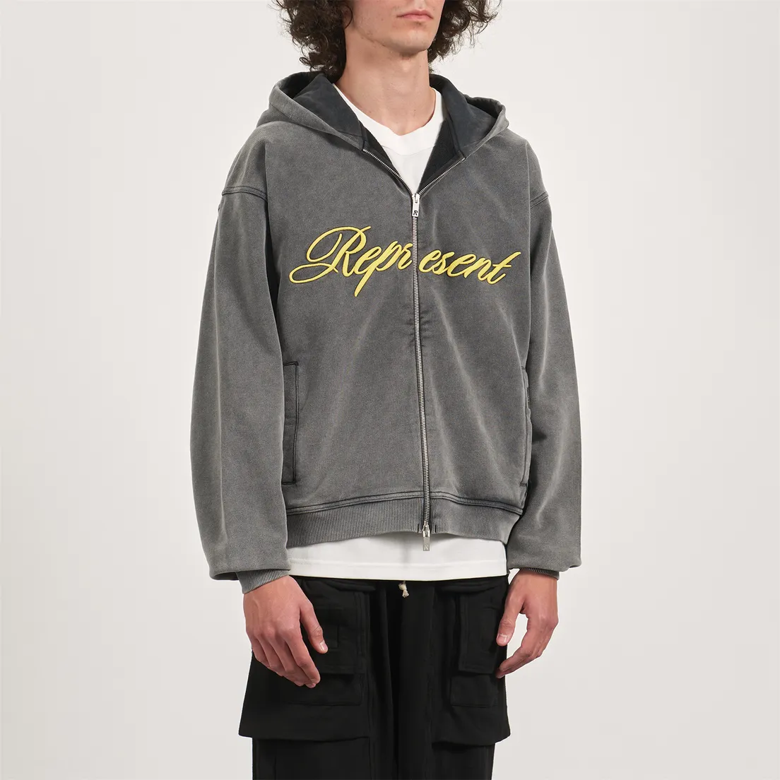 REPRESENT Мужская толстовка Script Logo Zip Hoodie