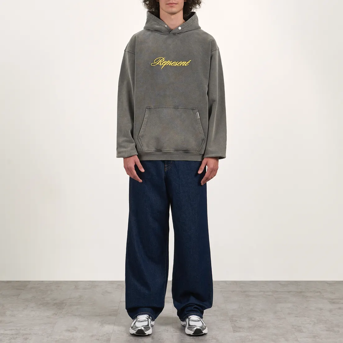 REPRESENT Мужская толстовка Script Logo Oversized Fit Hoodie