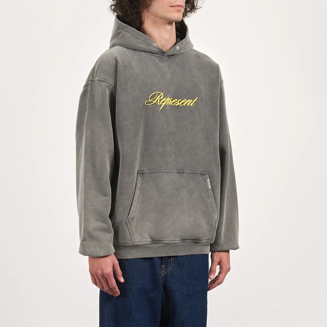 REPRESENT Мужская толстовка Script Logo Oversized Fit Hoodie