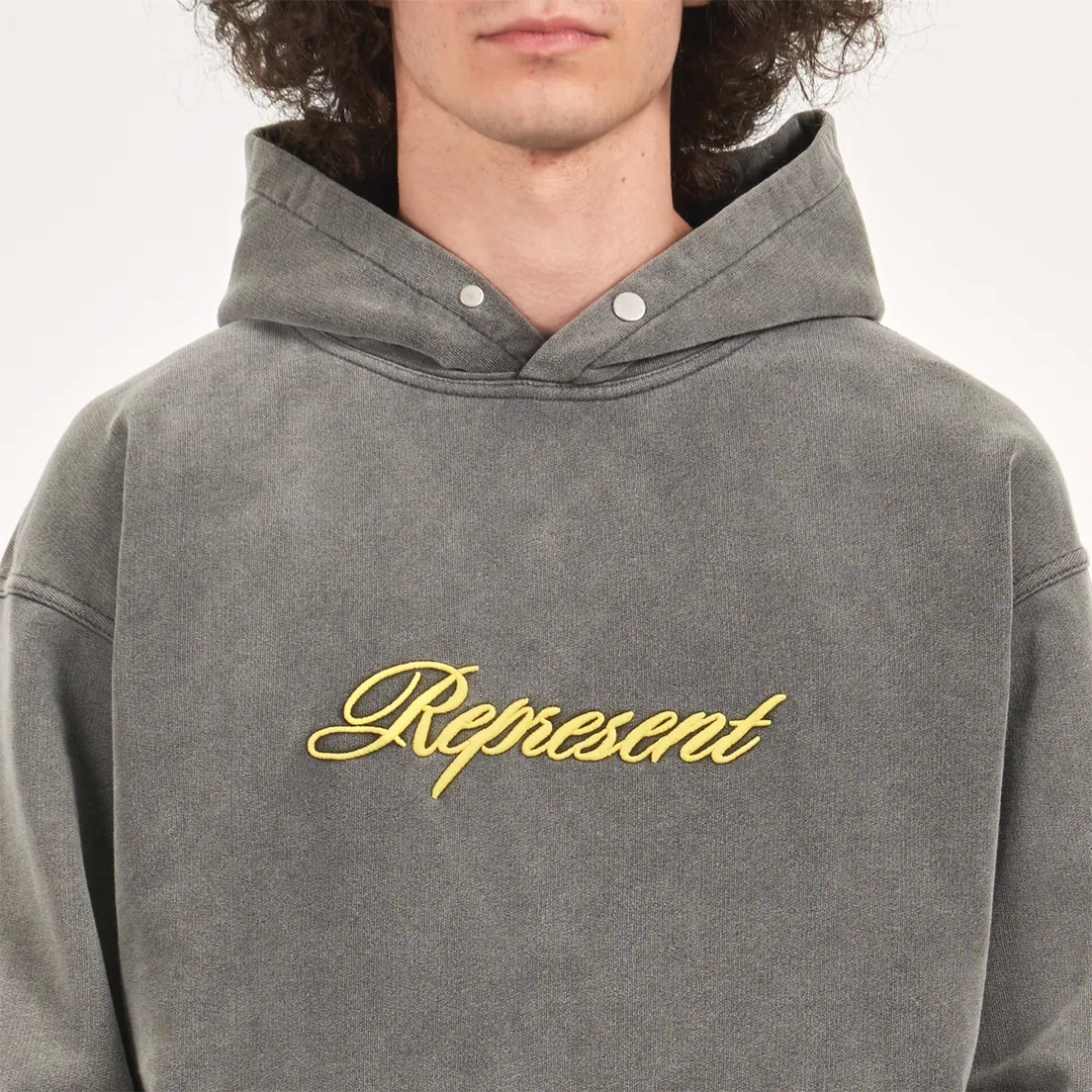 REPRESENT Мужская толстовка Script Logo Oversized Fit Hoodie
