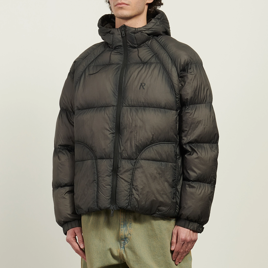 REPRESENT Мужской пуховик Translucent Hooded Puffer