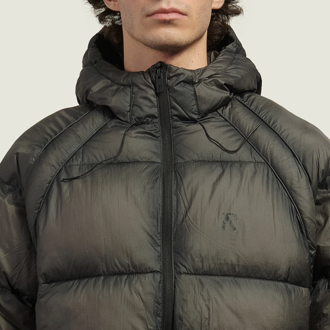 REPRESENT Мужской пуховик Translucent Hooded Puffer