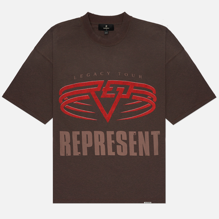 Мужская футболка REPRESENT Reversible Living Legacy Tour, цвет коричневый, размер M