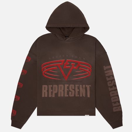 Мужская толстовка REPRESENT Reversible Living Legacy Tour Hoodie, цвет коричневый, размер XL