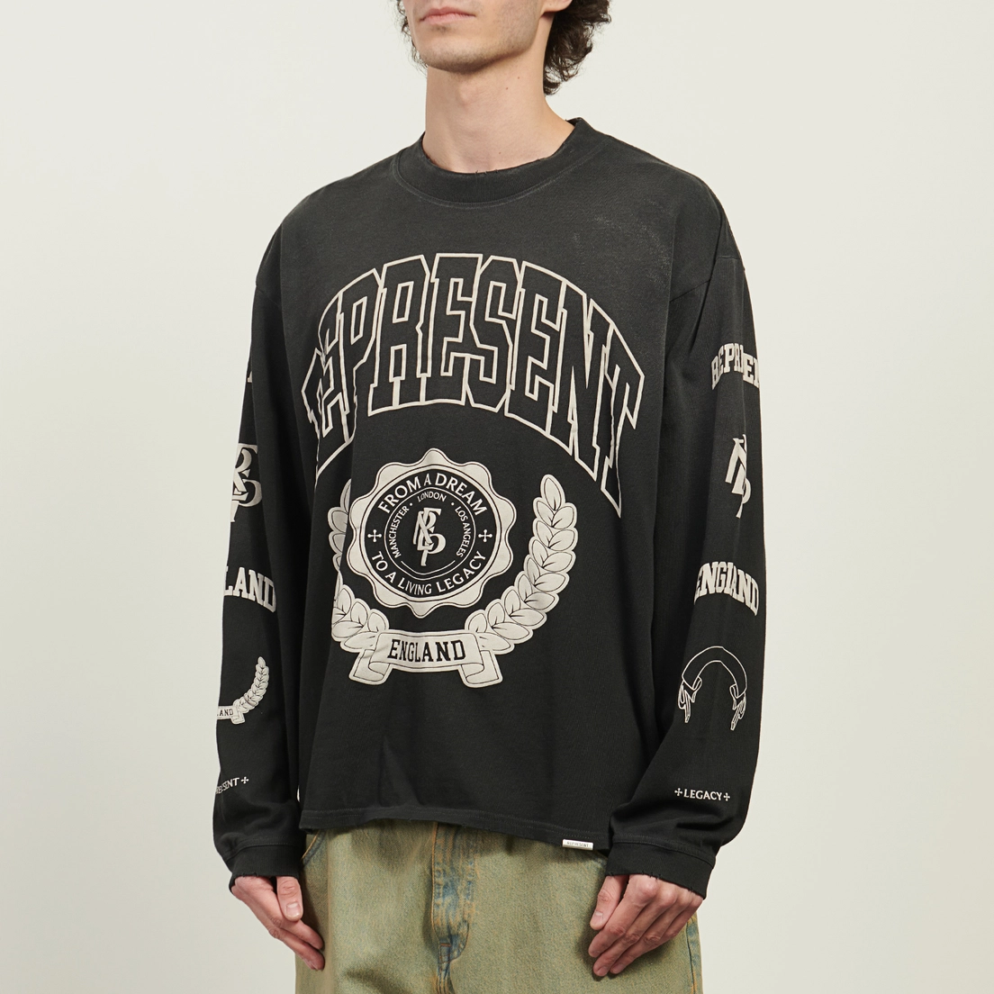 REPRESENT Мужской лонгслив Represent Legacy Crest