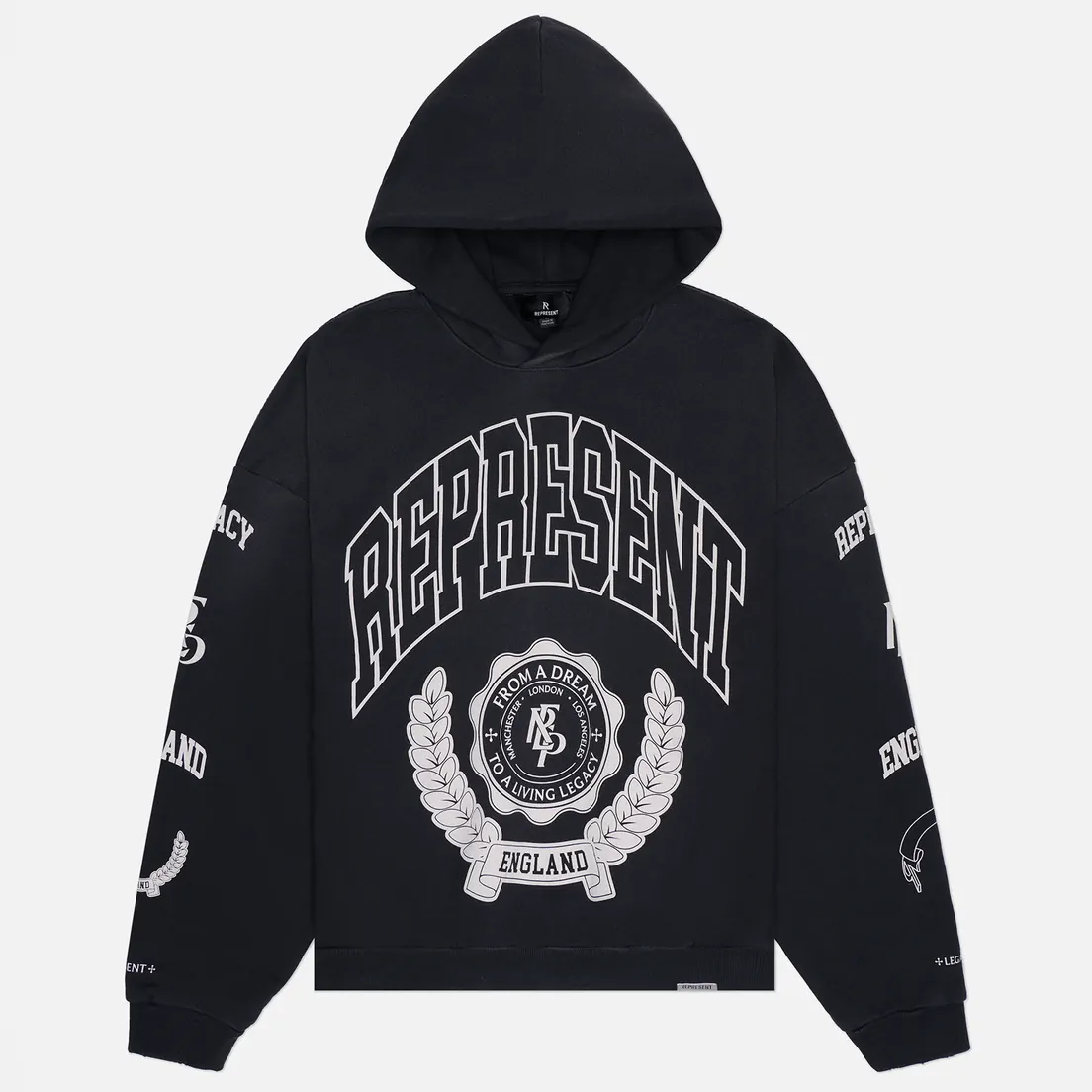 REPRESENT Мужская толстовка Represent Legacy Crest Hoodie
