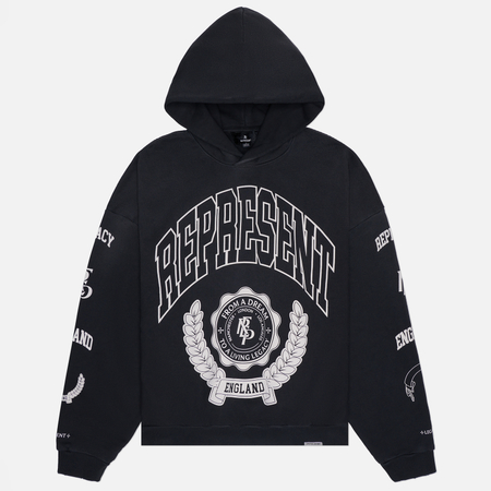 Мужская толстовка REPRESENT Represent Legacy Crest Hoodie, цвет чёрный, размер M