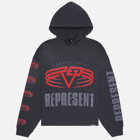 Мужская толстовка REPRESENT Reversible Living Legacy Falcon Hoodie, цвет серый, размер S
