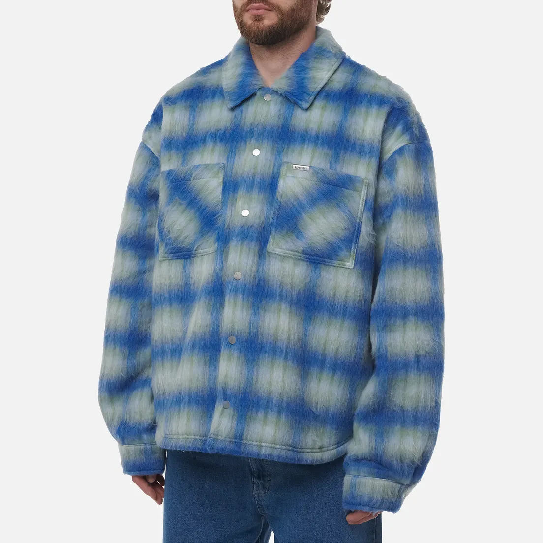 REPRESENT Мужская рубашка Textured Overshirt