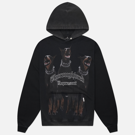 Мужская толстовка REPRESENT Thoroughbred Oversized Hoodie, цвет чёрный, размер XL