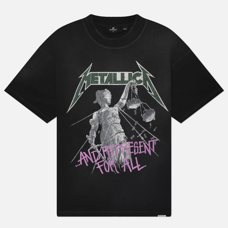 Мужская футболка REPRESENT x Metallica Justice, цвет чёрный, размер S