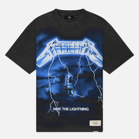 Мужская футболка REPRESENT x Metallica Ride The Lightning, цвет серый, размер L
