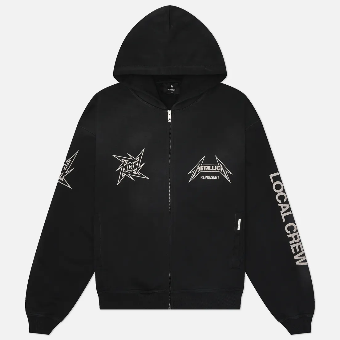REPRESENT Мужская толстовка x Metallica Local Crew Zip-Thru Hoodie
