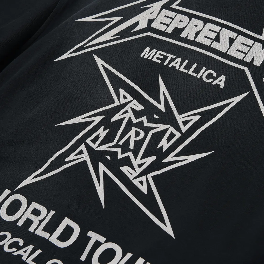 REPRESENT Мужская толстовка x Metallica Local Crew Zip-Thru Hoodie