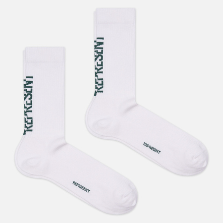   Brandshop Комплект носков REPRESENT Represent Logo 2-Pack, цвет белый, размер 40-46 EU