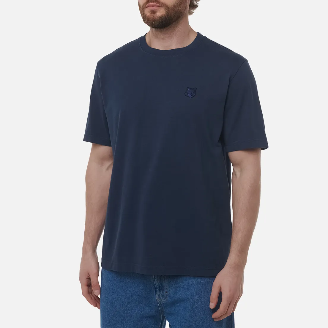 Maison Kitsune Мужская футболка Bold Fox Head Patch Comfort