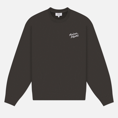 Мужская толстовка Maison Kitsune Handwriting Comfort, цвет коричневый, размер XL