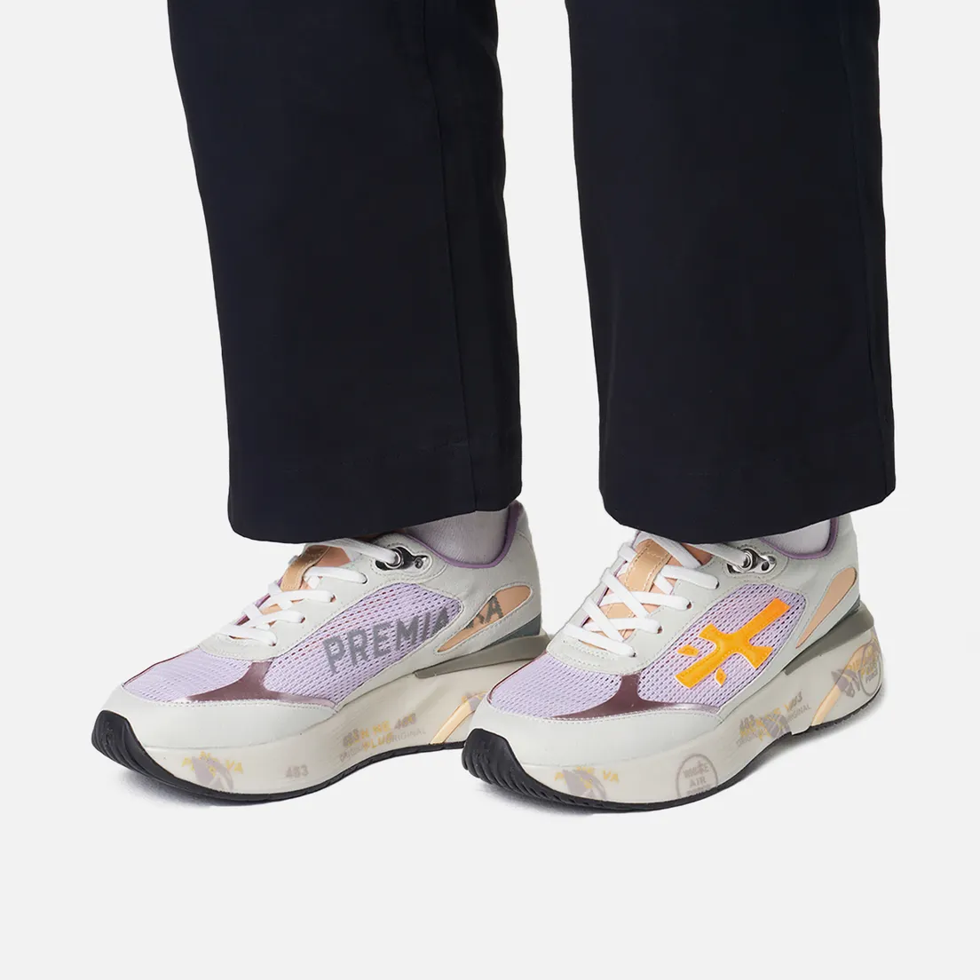 Premiata Женские кроссовки Moe Run-d 6337