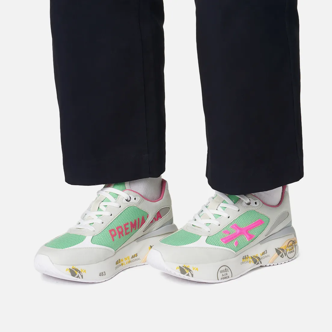 Premiata Женские кроссовки Moe Run-d 6339