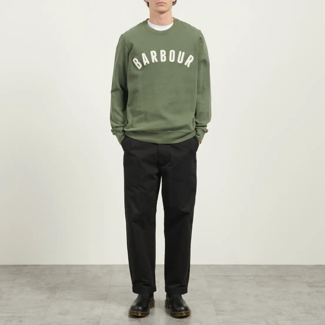 Barbour Мужская толстовка Prep Logo Crew