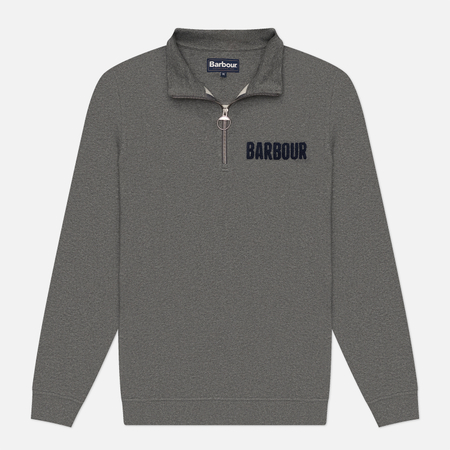Мужская толстовка Barbour Cotes Half Zip, цвет серый, размер S