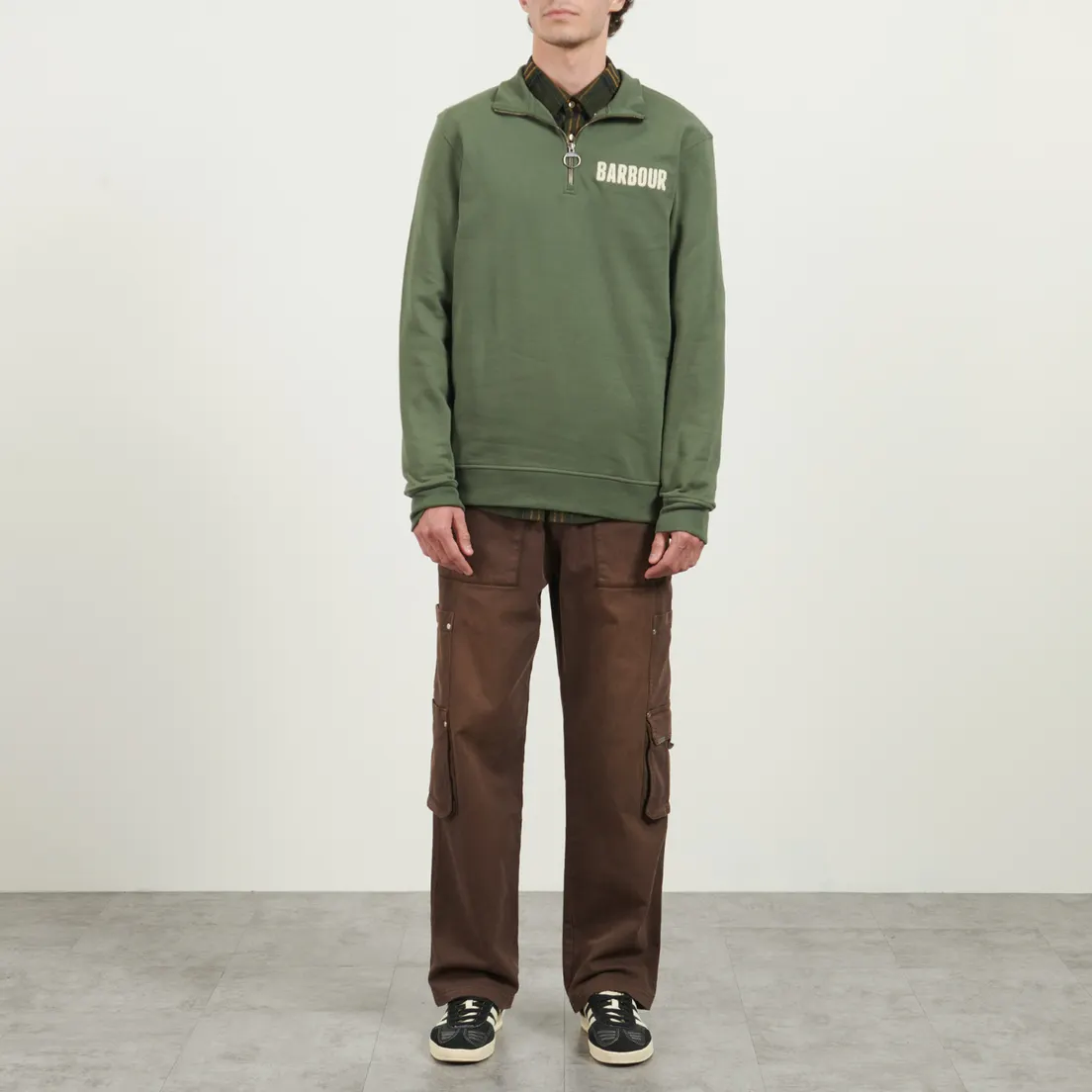Barbour Мужская толстовка Cotes Half Zip