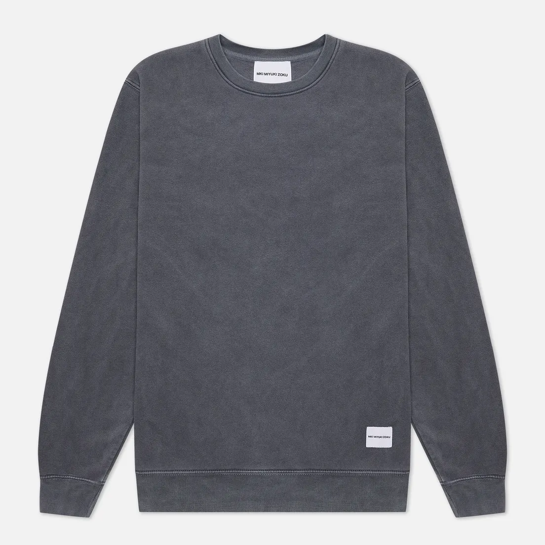MKI Miyuki-Zoku Мужская толстовка Pigment Dyed Crew Neck