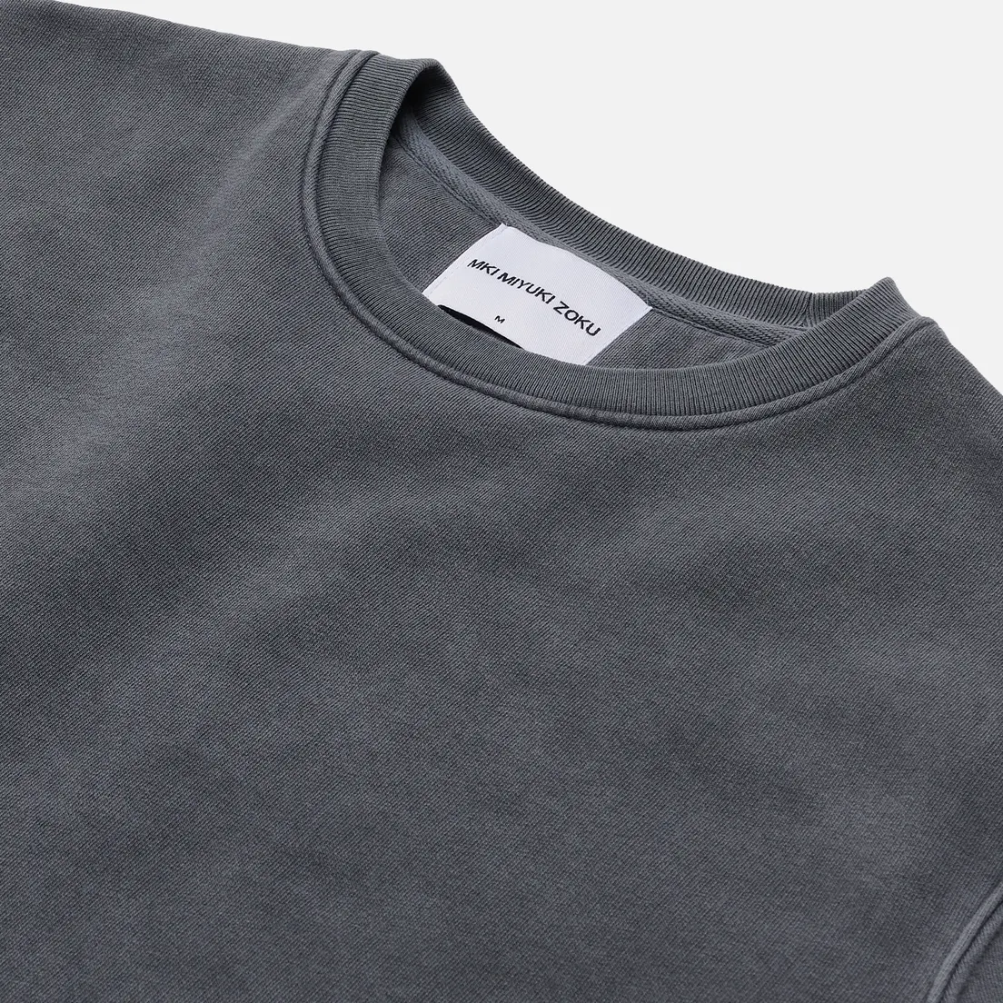 MKI Miyuki-Zoku Мужская толстовка Pigment Dyed Crew Neck