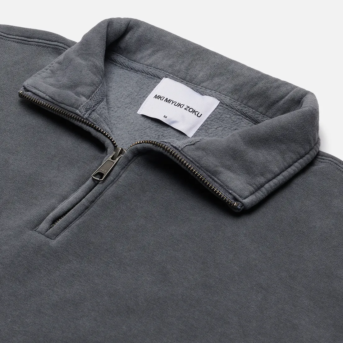 MKI Miyuki-Zoku Мужская толстовка Pigment Dyed Quarter Zip