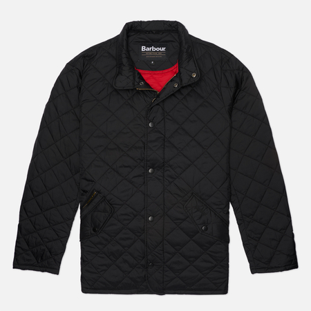 Мужская стеганая куртка Barbour Flyweight Chelsea Quilted, цвет чёрный, размер XL