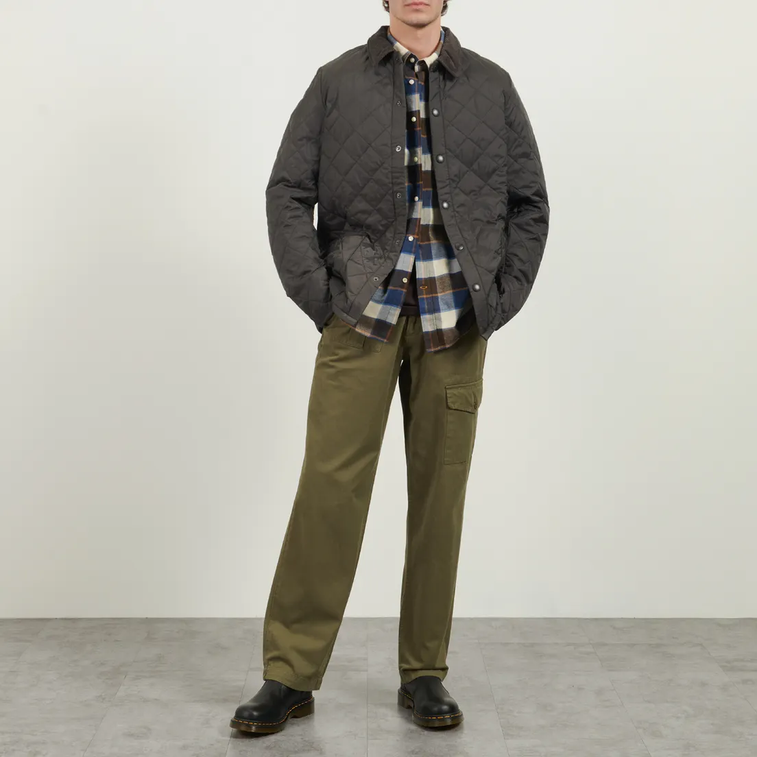 Barbour Мужская стеганая куртка Heritage Liddesdale