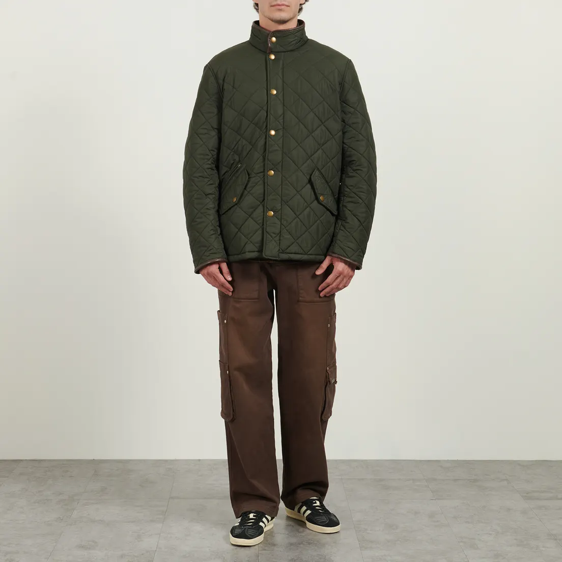 Barbour Мужская стеганая куртка Powell