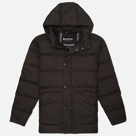 Мужской пуховик Barbour Brampton Puffer, цвет серый, размер L