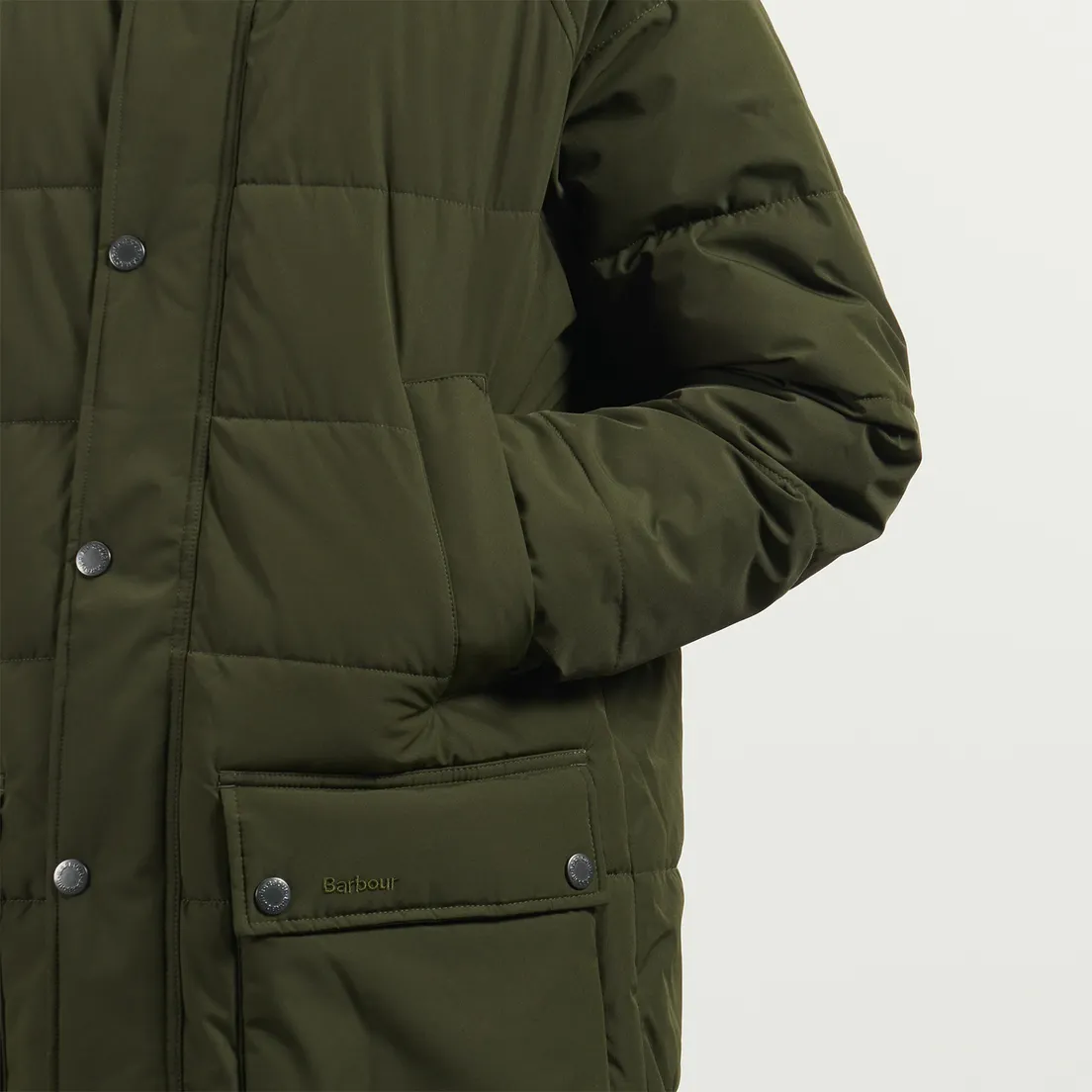 Barbour Мужская куртка парка Hooded Bedale Puffer